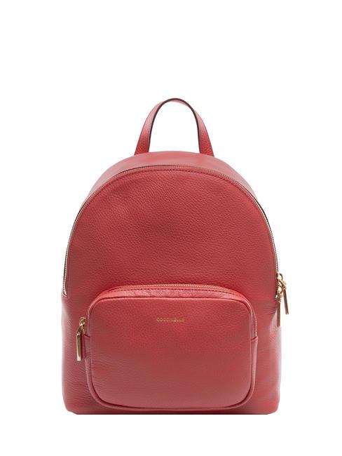 COCCINELLE CAMELIA Leather backpack cranberries - Women’s Bags