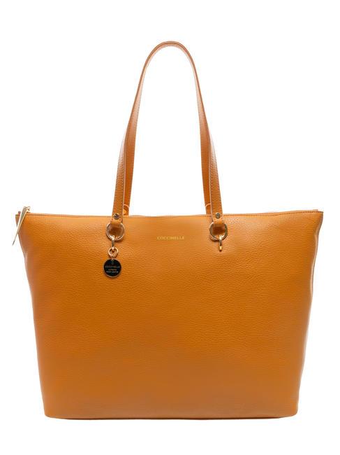COCCINELLE ALPHA  Leather shopping bag paprika - Women’s Bags