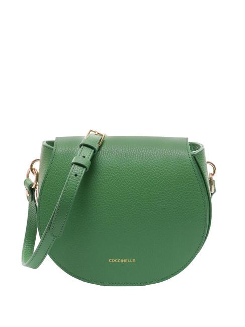 COCCINELLE ALPHA  Mini shoulder bag, in leather peppermint - Women’s Bags