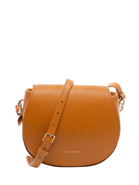 COCCINELLE ALPHA  Mini shoulder bag, in leather paprika - Women’s Bags