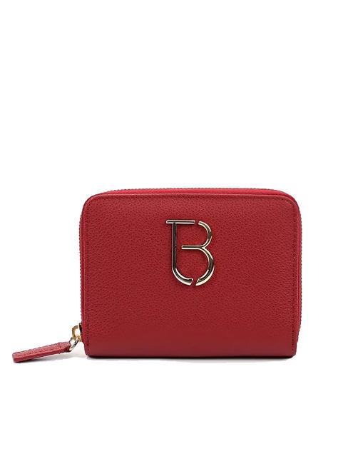TOSCA BLU BASIC Medium zip around leather wallet dark red - Women’s Wallets