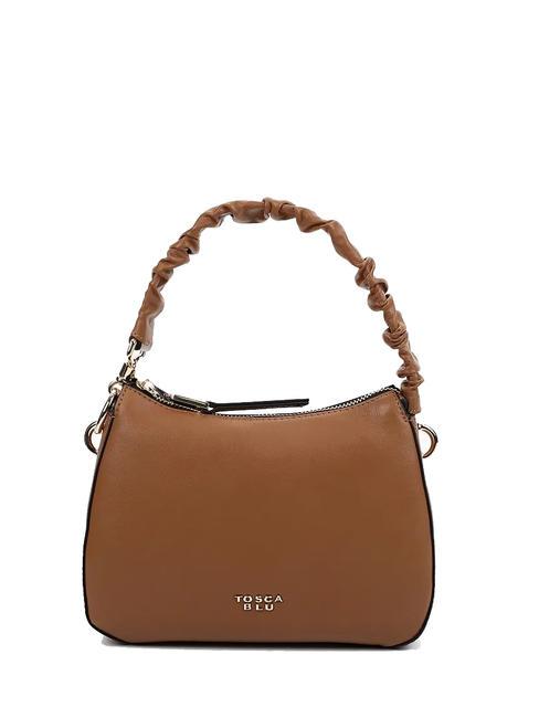 TOSCA BLU PANDORO Small leather bag with shoulder strap BROWN - Women’s Bags