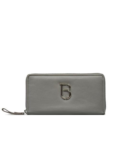 TOSCA BLU MARZAPANE Large zip around leather wallet gray smoke - Women’s Wallets