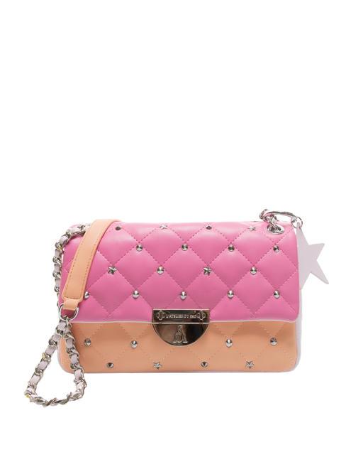 L'ATELIER DU SAC REBECCA Tricolor quilted bag flamingo - Women’s Bags