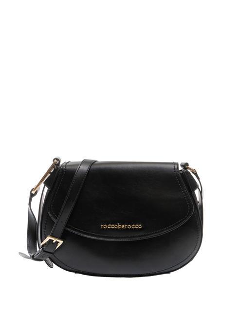ROCCOBAROCCO GAIA Shoulder bag with flap black - Women’s Bags