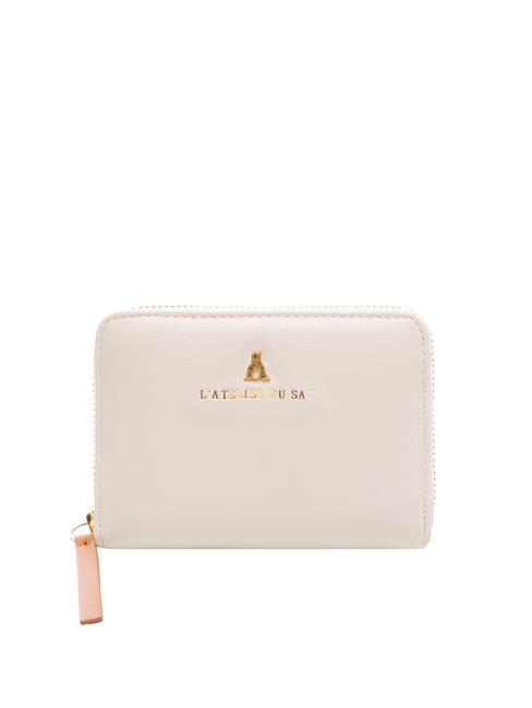 L'ATELIER DU SAC NOTTING HILL Medium zip around wallet white/tan - Women’s Wallets