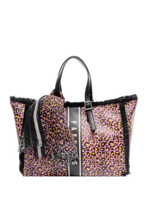 PASH BAG SPICY Shopper bag with scarf animal print - Women’s Bags