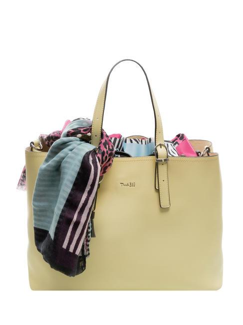 PASH BAG HOT TWIST Tote bag with scarf yellow - Women’s Bags