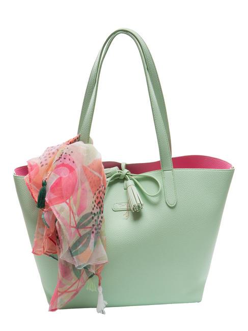 PASH BAG LIKE IT! Shopper bag with scarf green - Women’s Bags