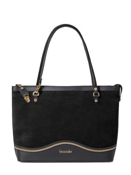 BRACCIALINI NAOMI Leather shopping bag black - Women’s Bags