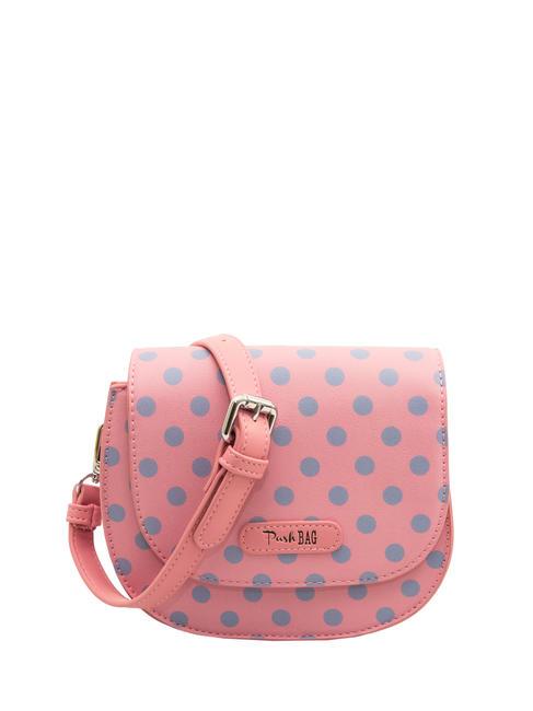 PASH BAG LADY Saddle bag with polka dots over the shoulder pink/lilac - Women’s Bags