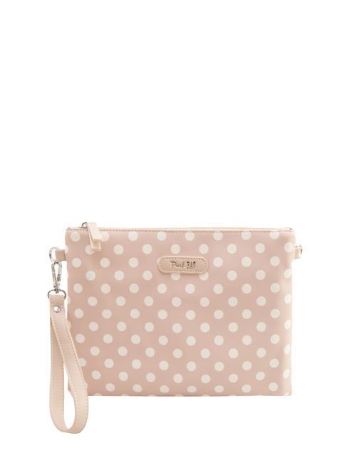 PASH BAG LADY Clutch bag with cuff and shoulder strap sand/white - Women’s Bags