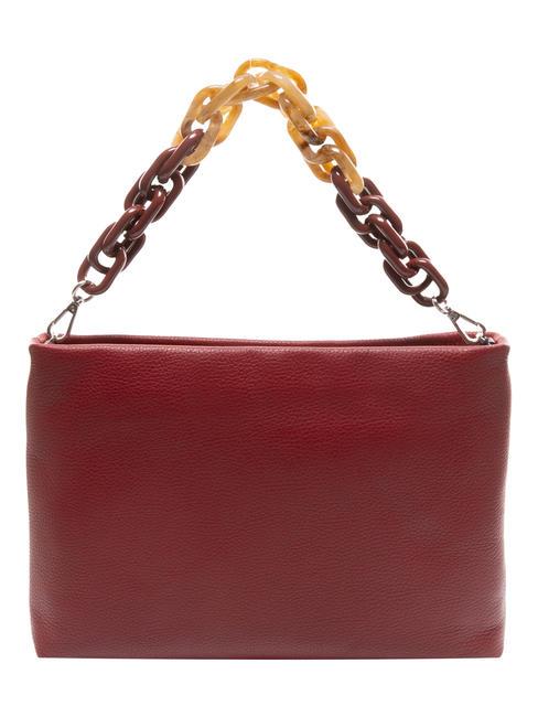 GIANNI CHIARINI BRENDA Leather bag with chain handle SEALING WAX - Women’s Bags