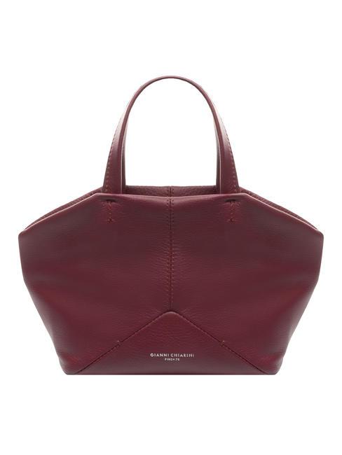 GIANNI CHIARINI AMBRA S Leather bag with shoulder strap red beet - Women’s Bags