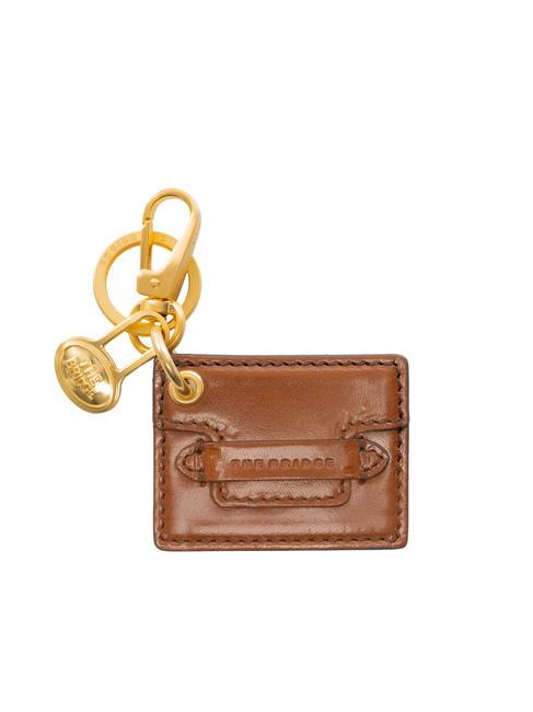 THE BRIDGE DUCCIO Key ring with leather charm BROWN - Key holders