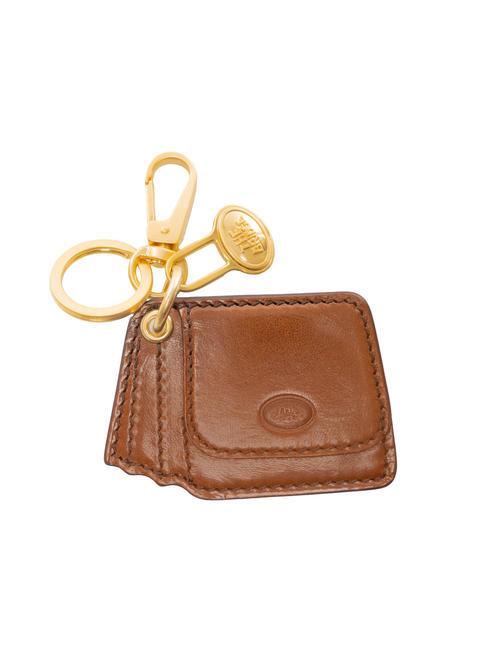 THE BRIDGE DUCCIO Key ring with leather bag charm BROWN - Key holders