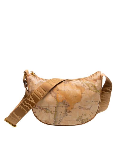 ALVIERO MARTINI PRIMA CLASSE GEO CLASSIC Small crescent shoulder bag NATURAL - Women’s Bags
