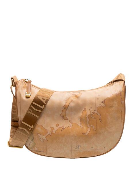 ALVIERO MARTINI PRIMA CLASSE GEO CLASSIC Medium shoulder crescent bag NATURAL - Women’s Bags