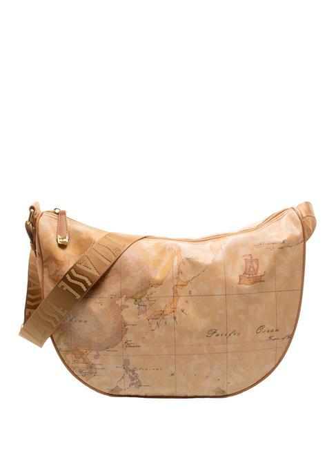 ALVIERO MARTINI PRIMA CLASSE GEO CLASSIC Large shoulder crescent bag NATURAL - Women’s Bags