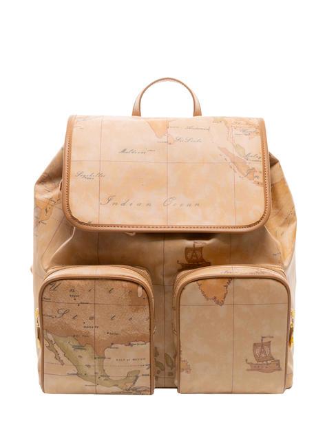 ALVIERO MARTINI PRIMA CLASSE GEO CLASSIC Backpack with pockets NATURAL - Women’s Bags
