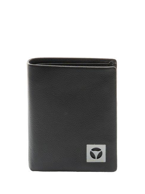 MOMO DESIGN CALF  Vertical leather wallet black - Men’s Wallets