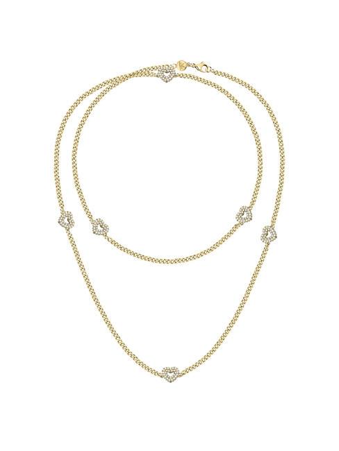 MORELLATO INCONTRI Double twist necklace with hearts gold - Necklaces