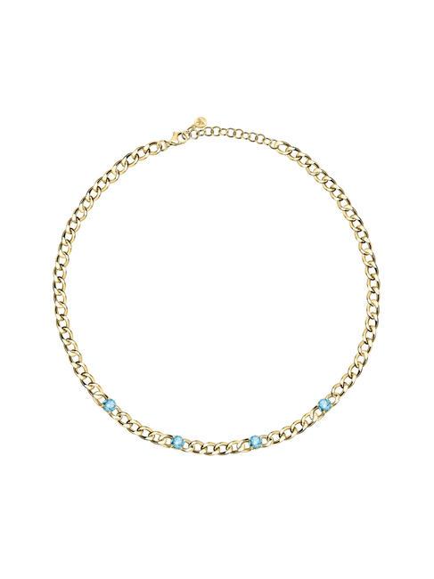 MORELLATO POETICA Chain necklace with zircons light blue / blue - Necklaces
