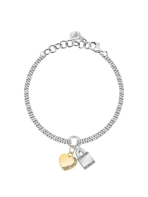 MORELLATO MASCOTTE Padlock heart charm bracelet SILVER - Bracelets