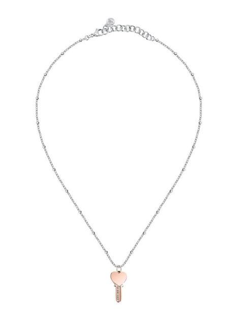 MORELLATO MASCOTTE Heart key charm necklace SILVER - Necklaces