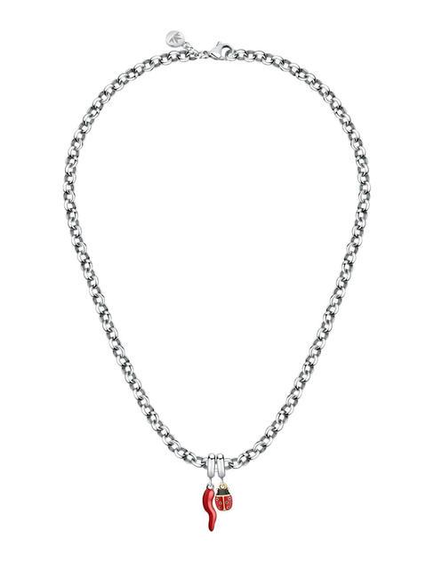 MORELLATO DROPS Ladybug croissant charm necklace STEEL - Necklaces