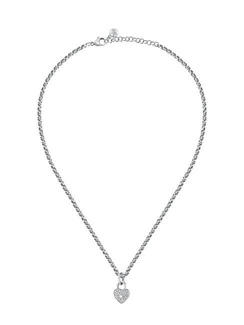MORELLATO ABBRACCIO Zircon heart charm necklace blanc - Necklaces