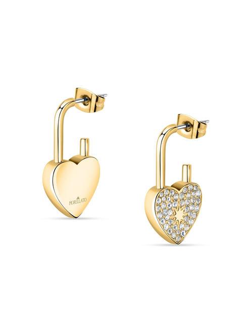 MORELLATO ABBRACCIO Heart earrings with zircons gold - Earrings