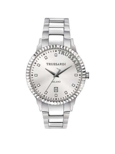 TRUSSARDI T-BENT Time and date clock SILVER - Watches