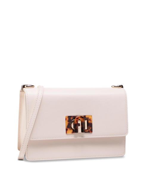 FURLA 1927 Mini leather shoulder bag PARCHMENT - Women’s Bags