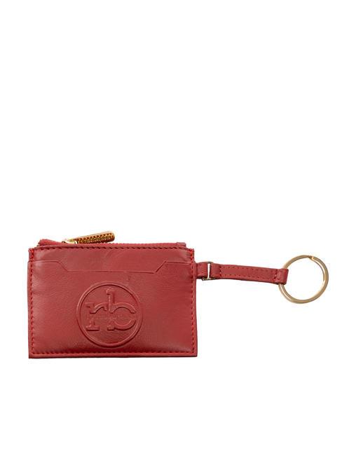 ROCCOBAROCCO ROUND  Leather card holder / key ring red - Women’s Wallets
