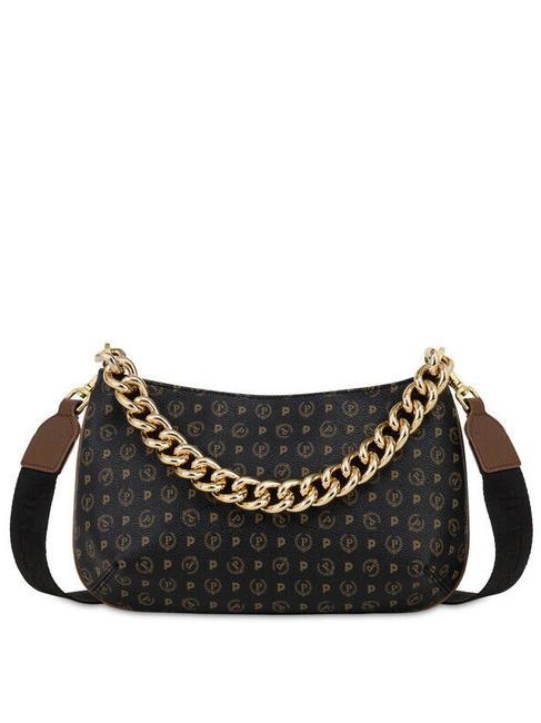 POLLINI HERITAGE Chain handle shoulder bag black brown - Women’s Bags