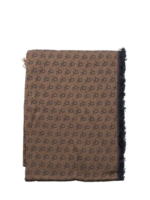 ROCCOBAROCCO RB LOGO Unisex scarf Brown - Scarves