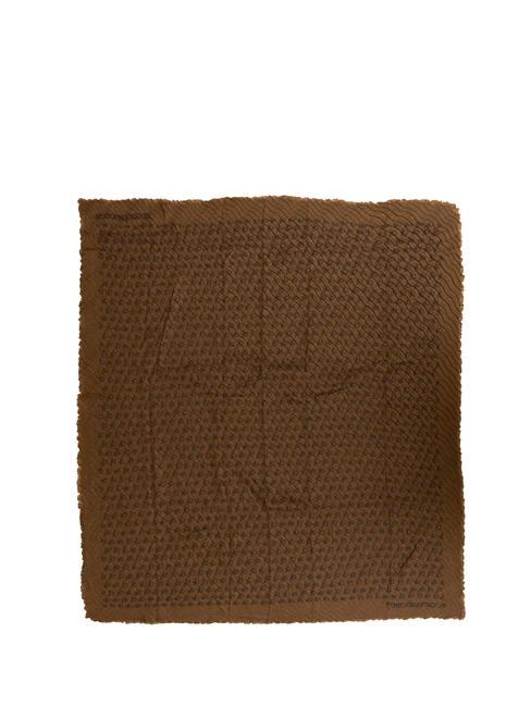 ROCCOBAROCCO LOGO ALL OVER Scarf Brown - Scarves
