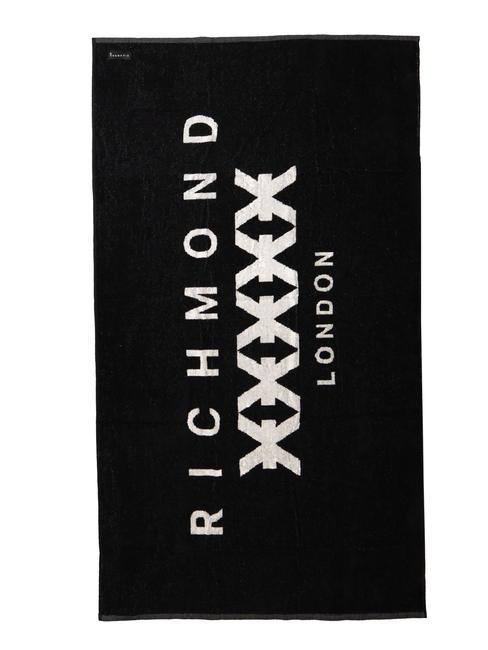 JOHN RICHMOND MALTBY  Cotton beach towel black - Travel Accessories