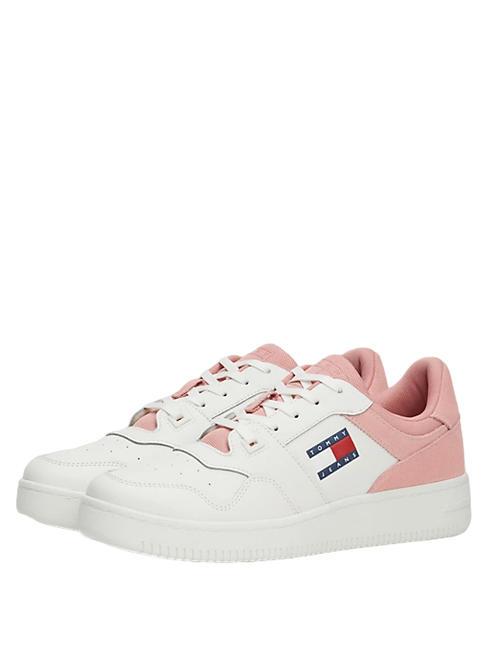 TOMMY HILFIGER TOMMY JEANS RETRO BASKET MIX MEDIA Non-slip sneakers chalky pink - Women’s shoes