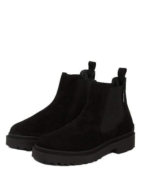 TOMMY HILFIGER TOMMY JEANS CHELSEA LEATHER  Suede leather ankle boots BLACK - Men’s shoes