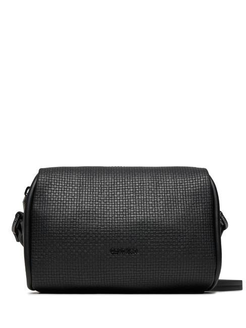 CALVIN KLEIN REFINE  Shoulder camera bag ck black textured - Women’s Bags