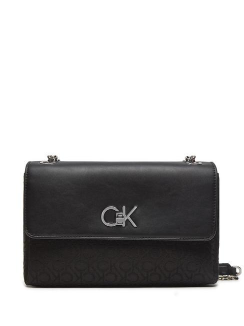 CALVIN KLEIN RE-LOCK  Shoulder/cross body bag allover logo - Women’s Bags
