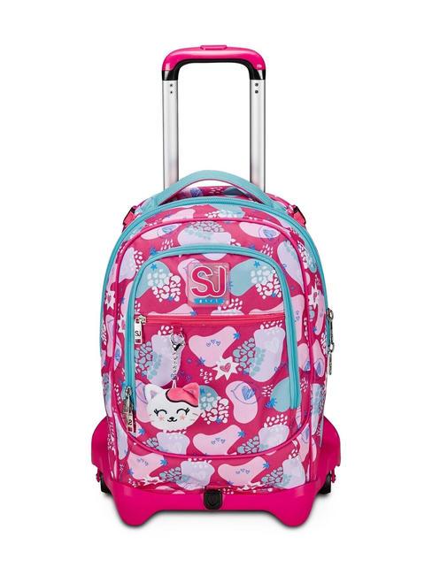 SJGANG PINKFUR GIRL 3 in 1 trolley backpack, detachable radiance blue - Backpack trolleys