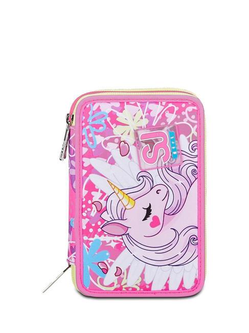 SJGANG UNICORN LED Pencil case with complete school kit BLACK STRIPED FOREST - Cases and Accessories