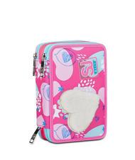 SJGANG PINKFUR GIRL Pencil case with complete school kit radiance blue - Cases and Accessories - 1