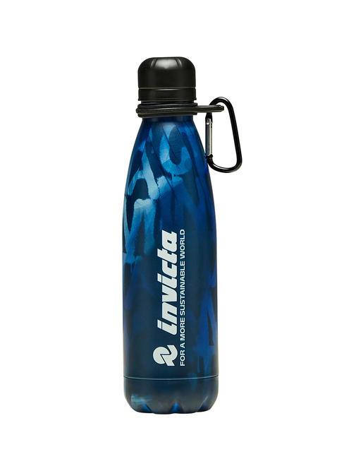 INVICTA FRESH 0.5 L thermal water bottle writings blue - Thermal bottles