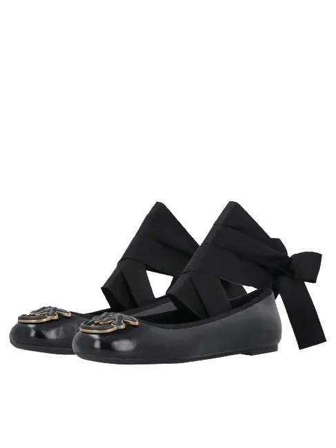 PINKO GIOIA  Leather ballet flats black limousine - Women’s shoes