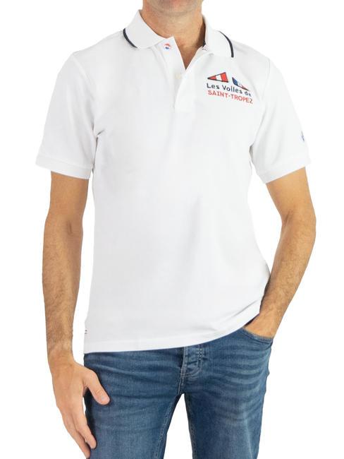 NORTH SAILS SAINT-TROPEZ Short sleeve polo shirt in cotton white - Polo shirt