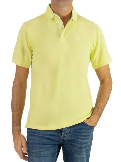 NORTH SAILS BASIC Short sleeve polo shirt in cotton light sulphur - Polo shirt